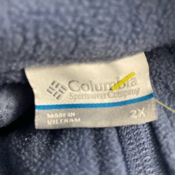 Columbia men’s zip up blue fleece jacket size 2X - Picture 4 of 4